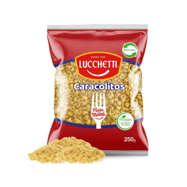 FIDEOS LUCCHETTI CARACOLITOS 250 G