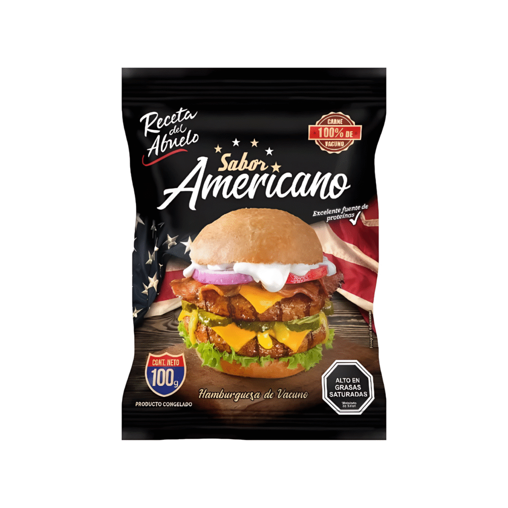 HAMBURGUESA SABOR AMERICANO 100 G