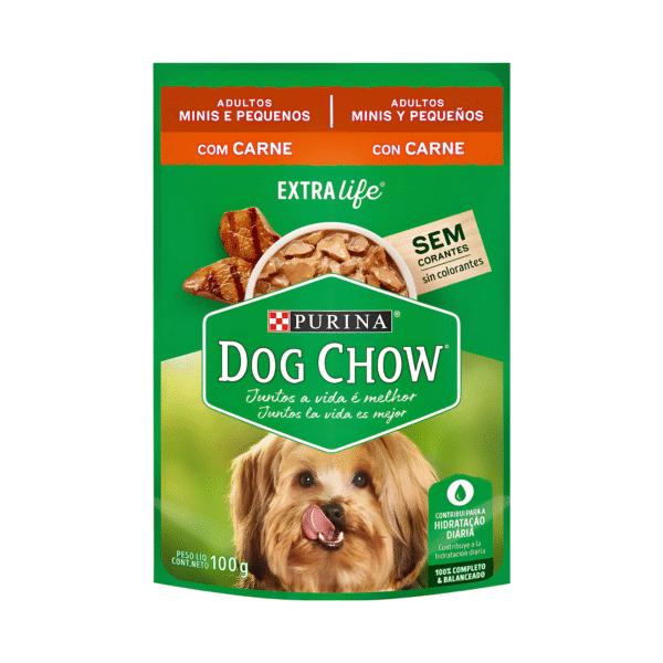 SACHET DOG CHOW ADULTOS CON CARNE 100 G