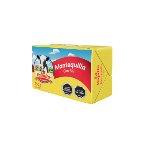 LA VAQUITA  MANTEQUILLA CON SAL 250 G