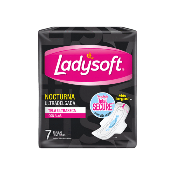 LADYSOFT TOALLA HIGIÉNICA NOCTURNA ULTRADELGADA SECA 7 U
