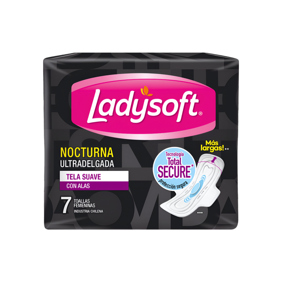 LADYSOFT TOALLA HIGIÉNICA NOCTURNA ULTRADELGADA 7 U