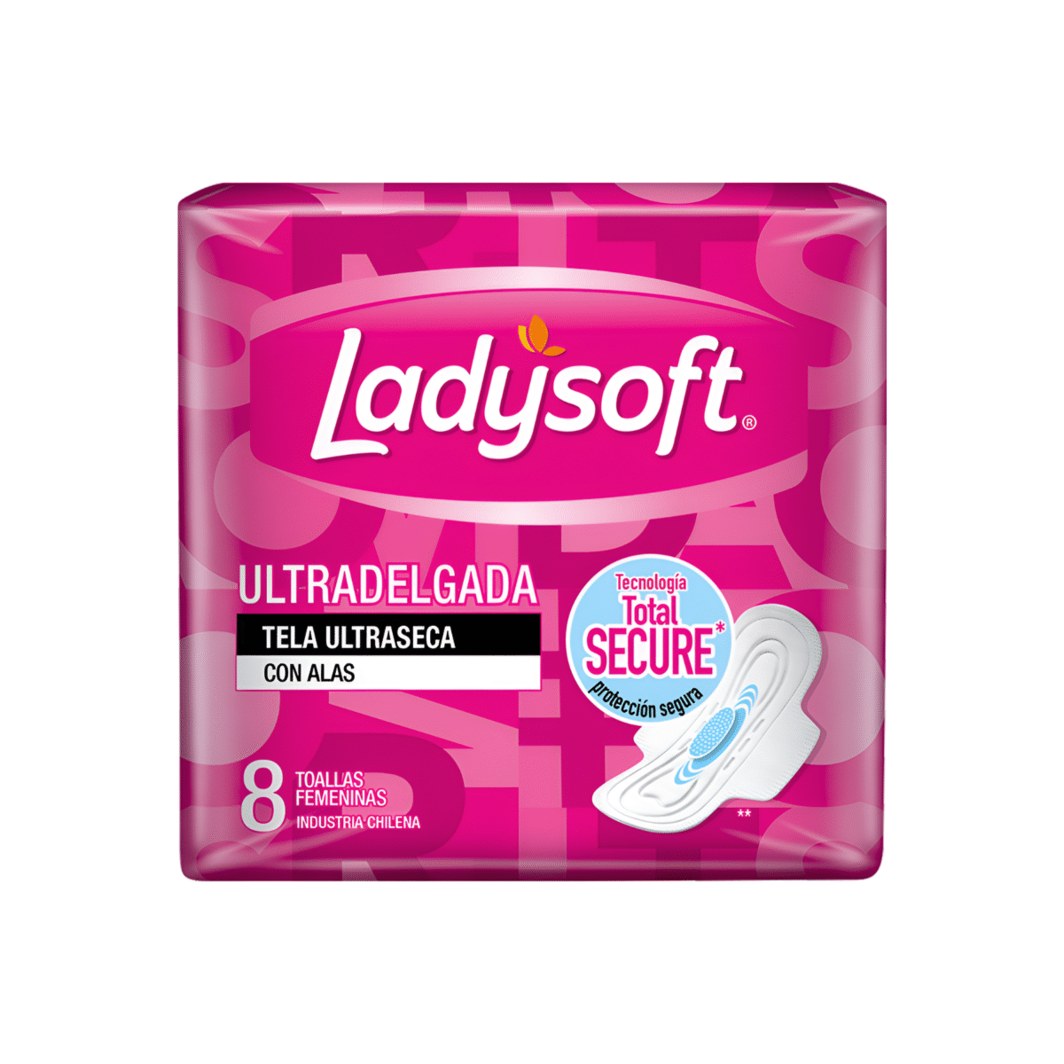 LADYSOFT TOALLA HIGIÉNICA ULTRADELGADA SECA 8 U