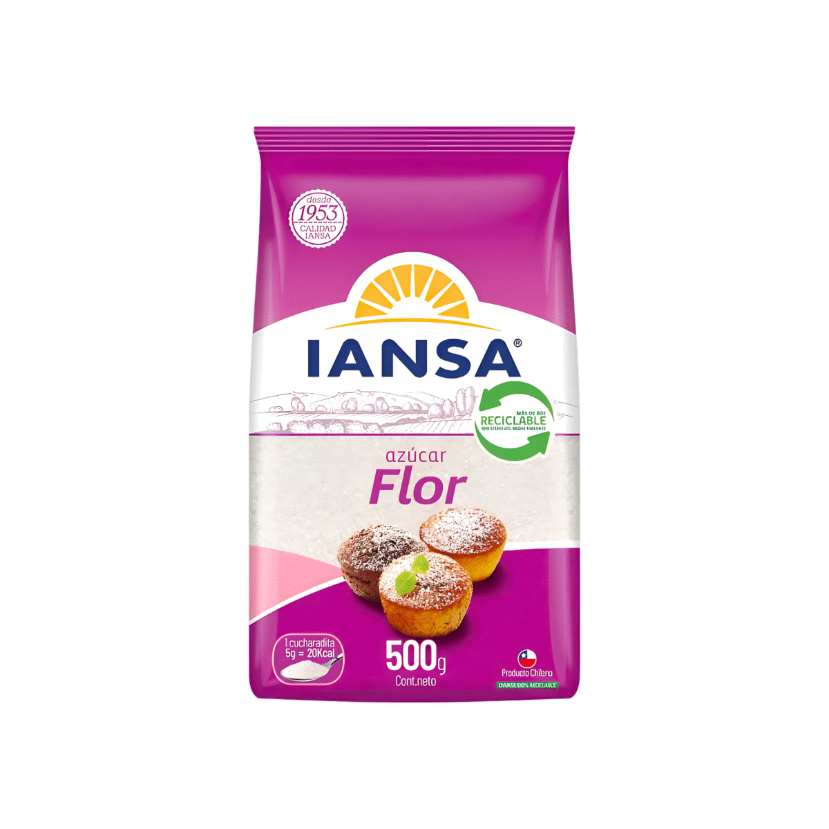 AZÚCAR FLOR IANSA 500 G