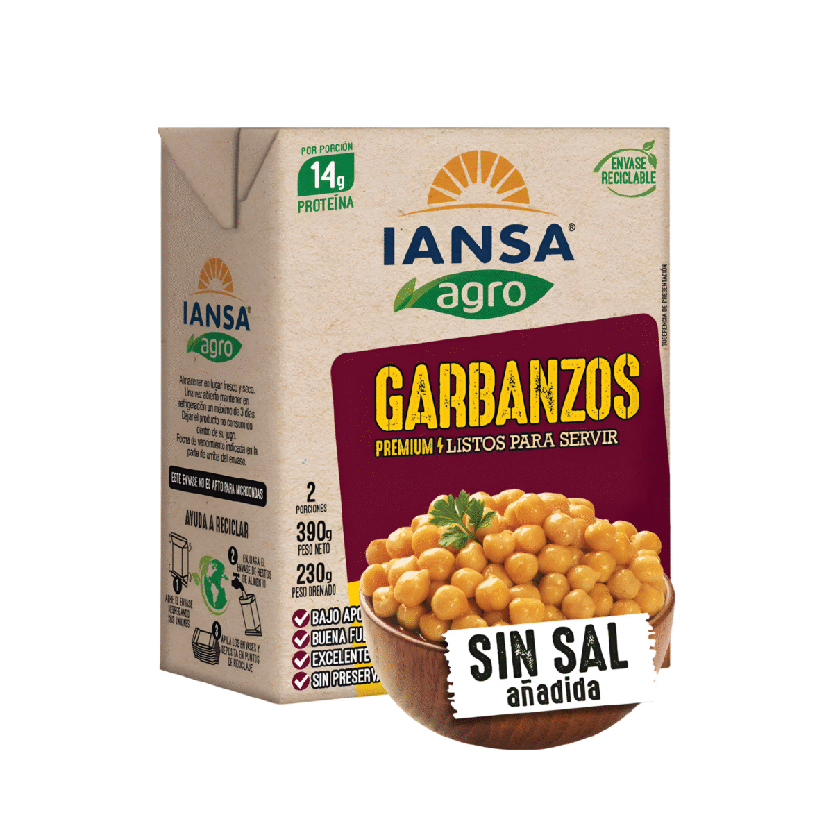 GARBANZOS IANSA AGRO 390 G
