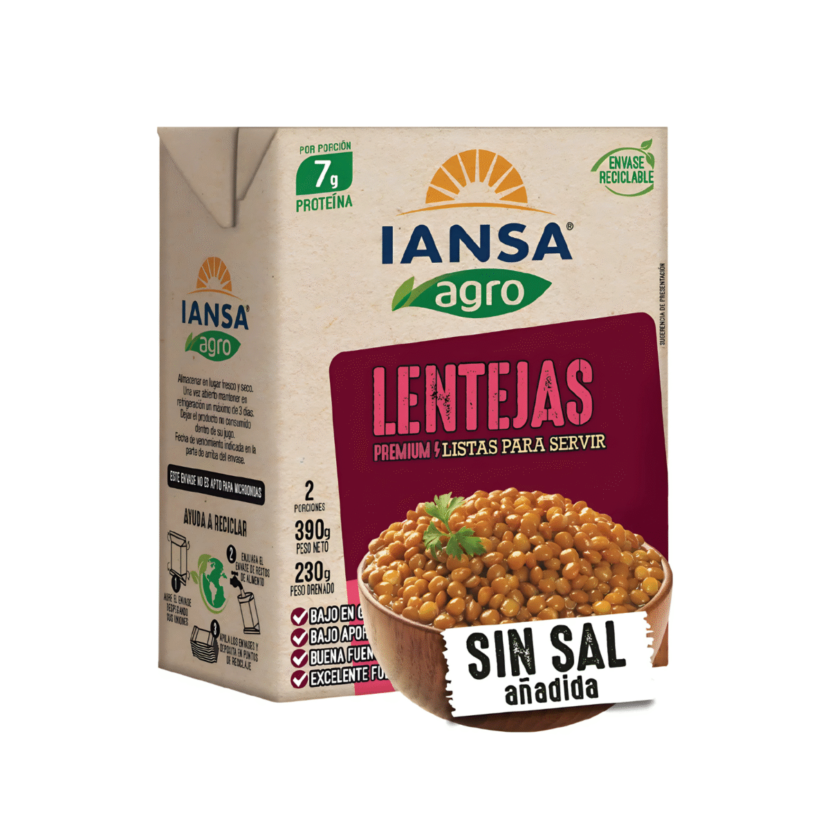 LENTEJAS IANSA AGRO 390 G