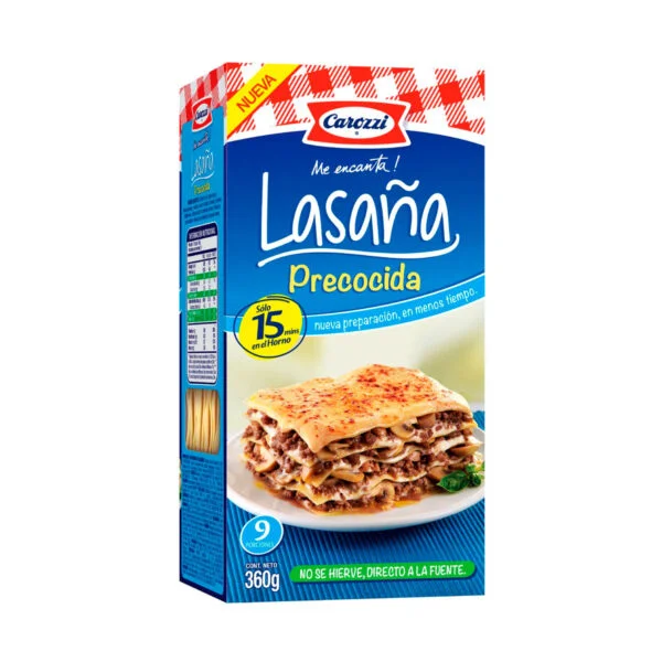CAROZZI LASAÑA PRECOCIDA 360 GR