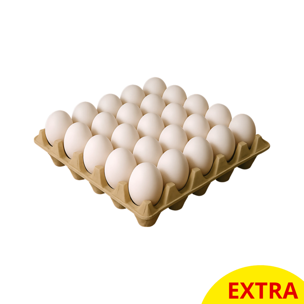 CAJA HUEVO EXTRA BLANCO BANDEJA 30 UNIDADES
