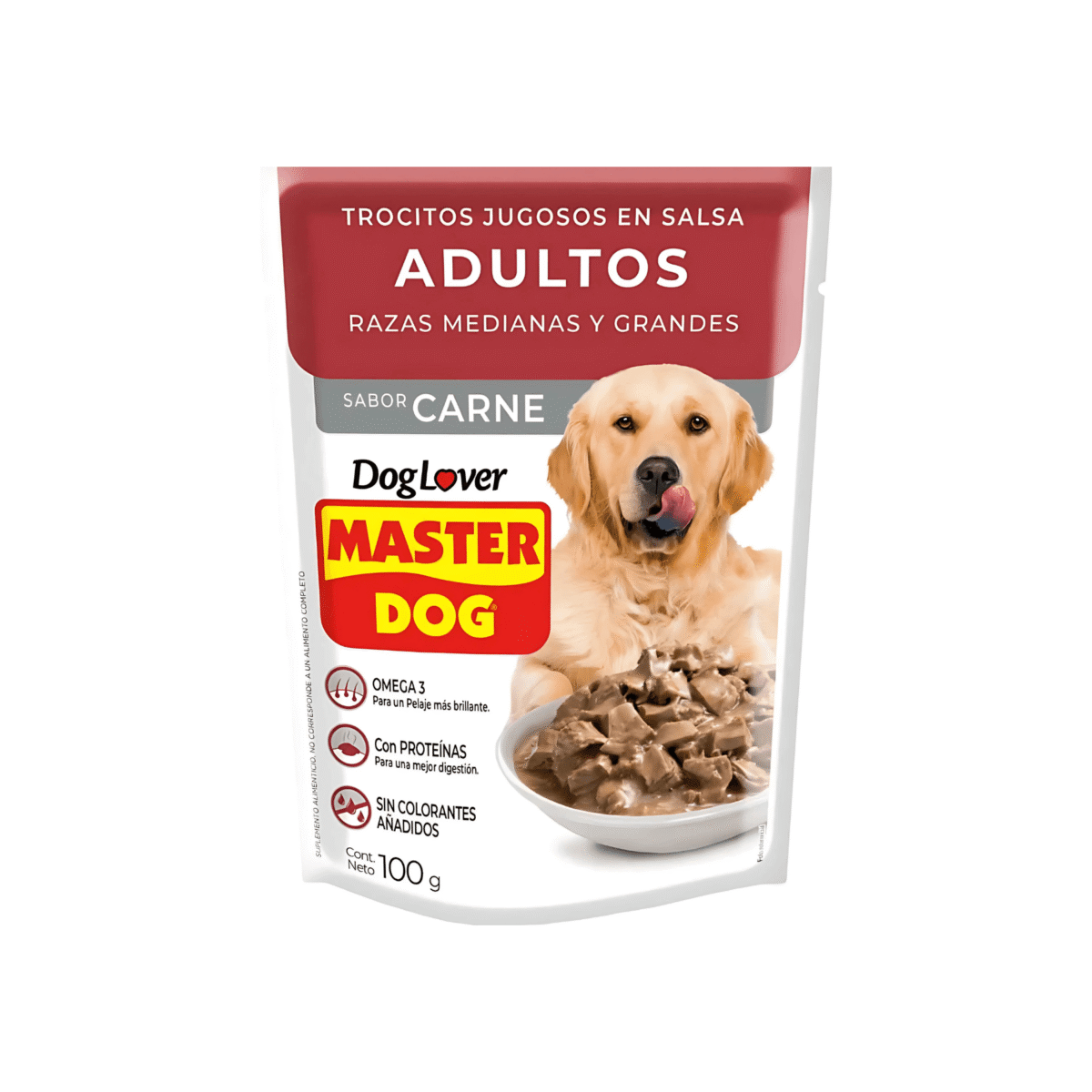 MASTER DOG ADULTOS SABOR CARNE 100 G