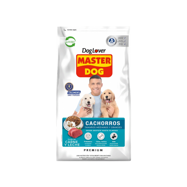 MASTER DOG CACHORRO SABOR CARNE Y LECHE 18 KG