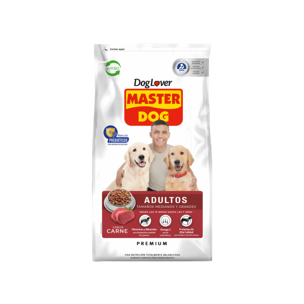 MASTER DOG ADULTOS SABOR CARNE 18 KG