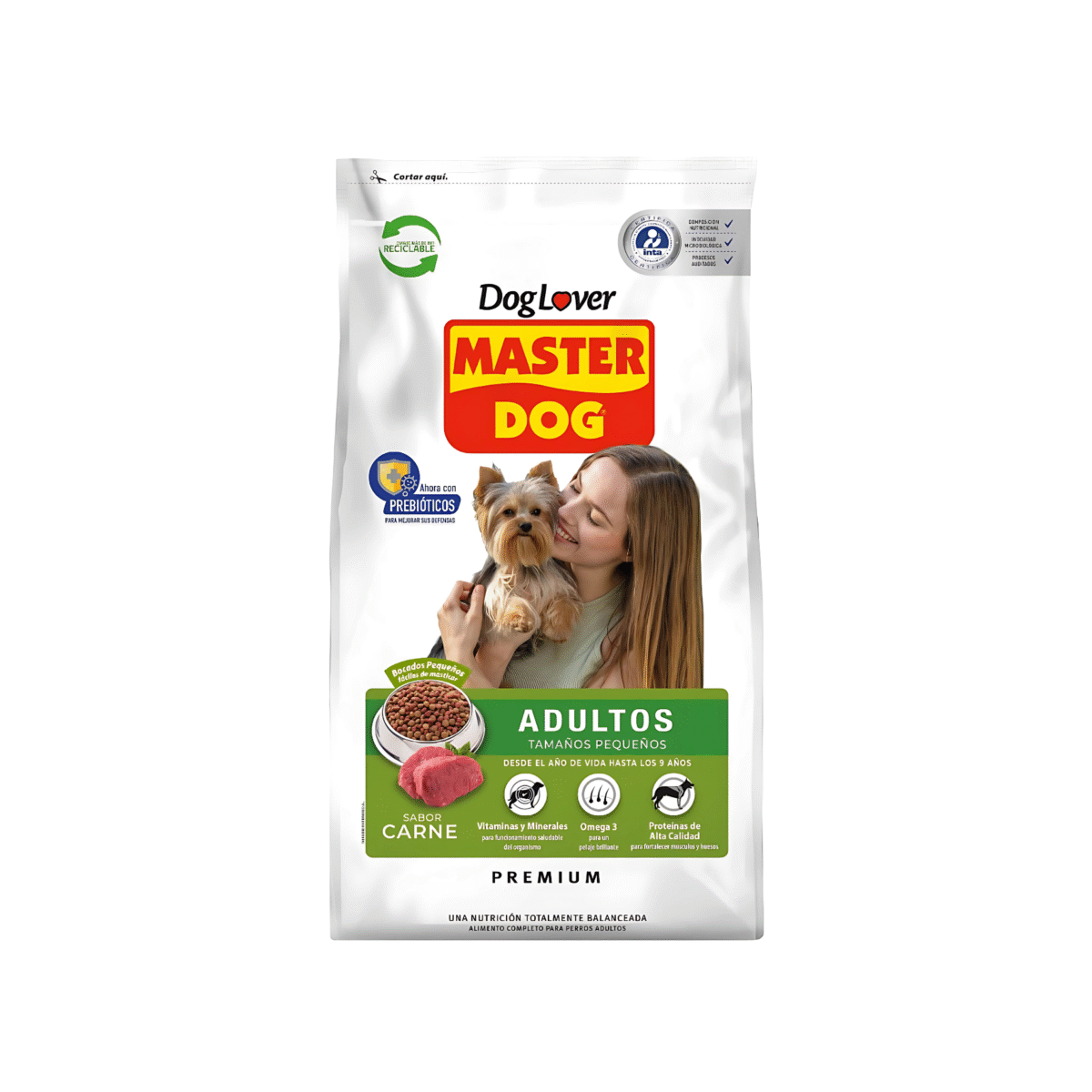 MASTER DOG ADULTOS PEQUEÑOS SABOR CARNE 18 KG