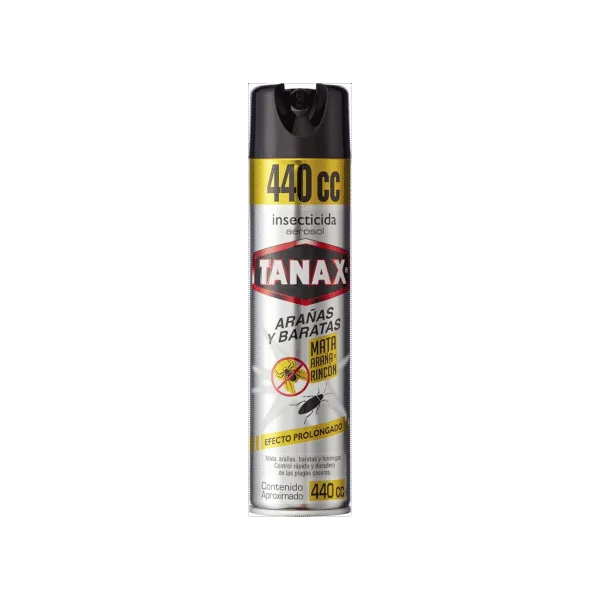 TANAX INSECTICIDA SPRAY MATA ARAÑAS Y BARATAS 220 CC