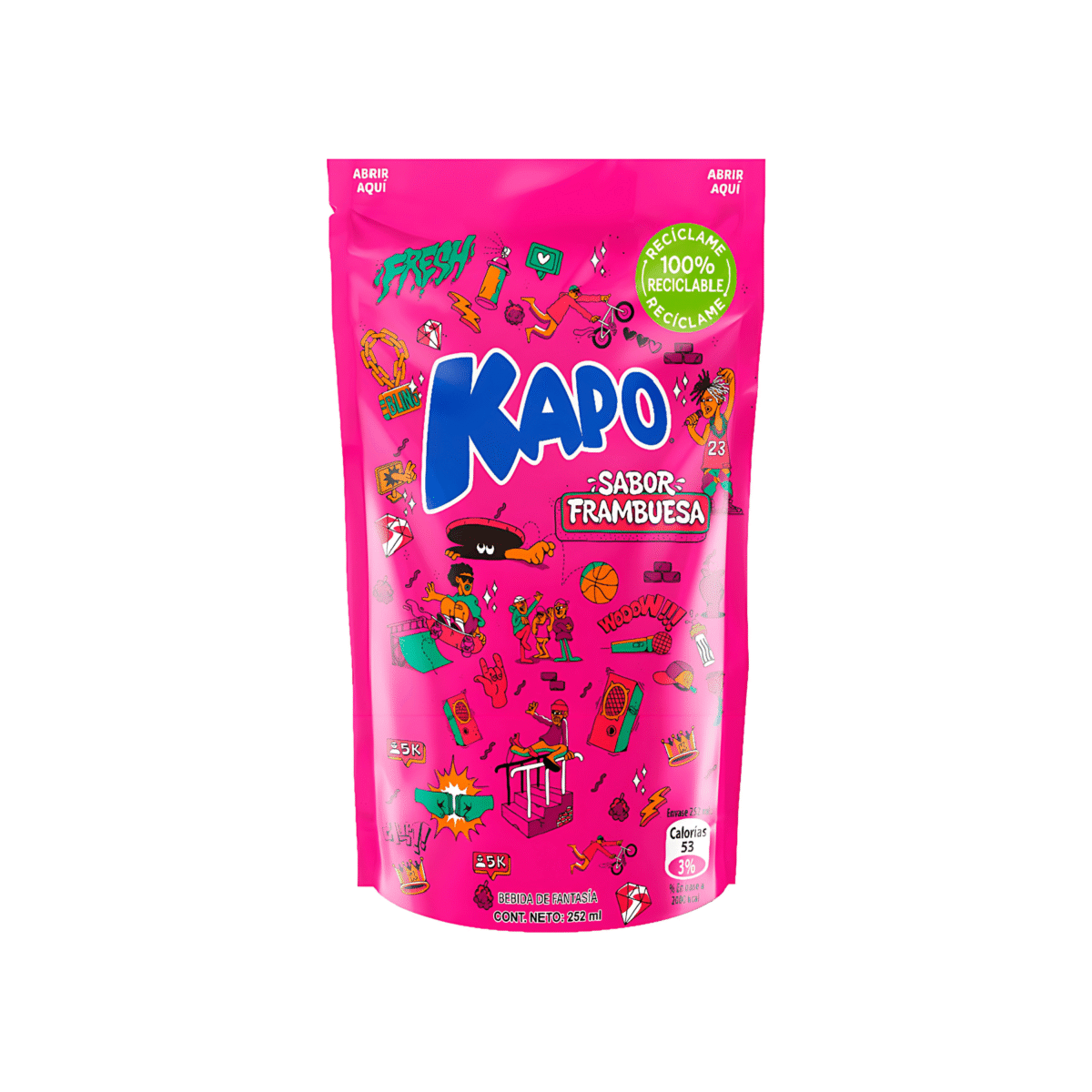 KAPO JUGO DE FRAMBUESA 252 ML