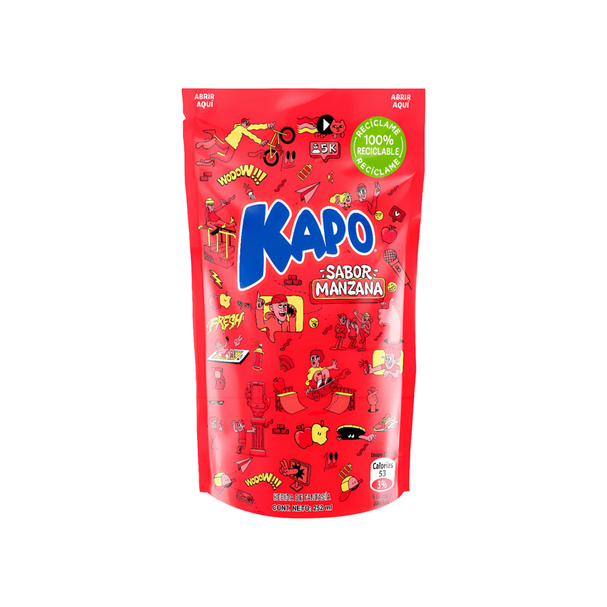 KAPO JUGO DE MANZANA 252 ML