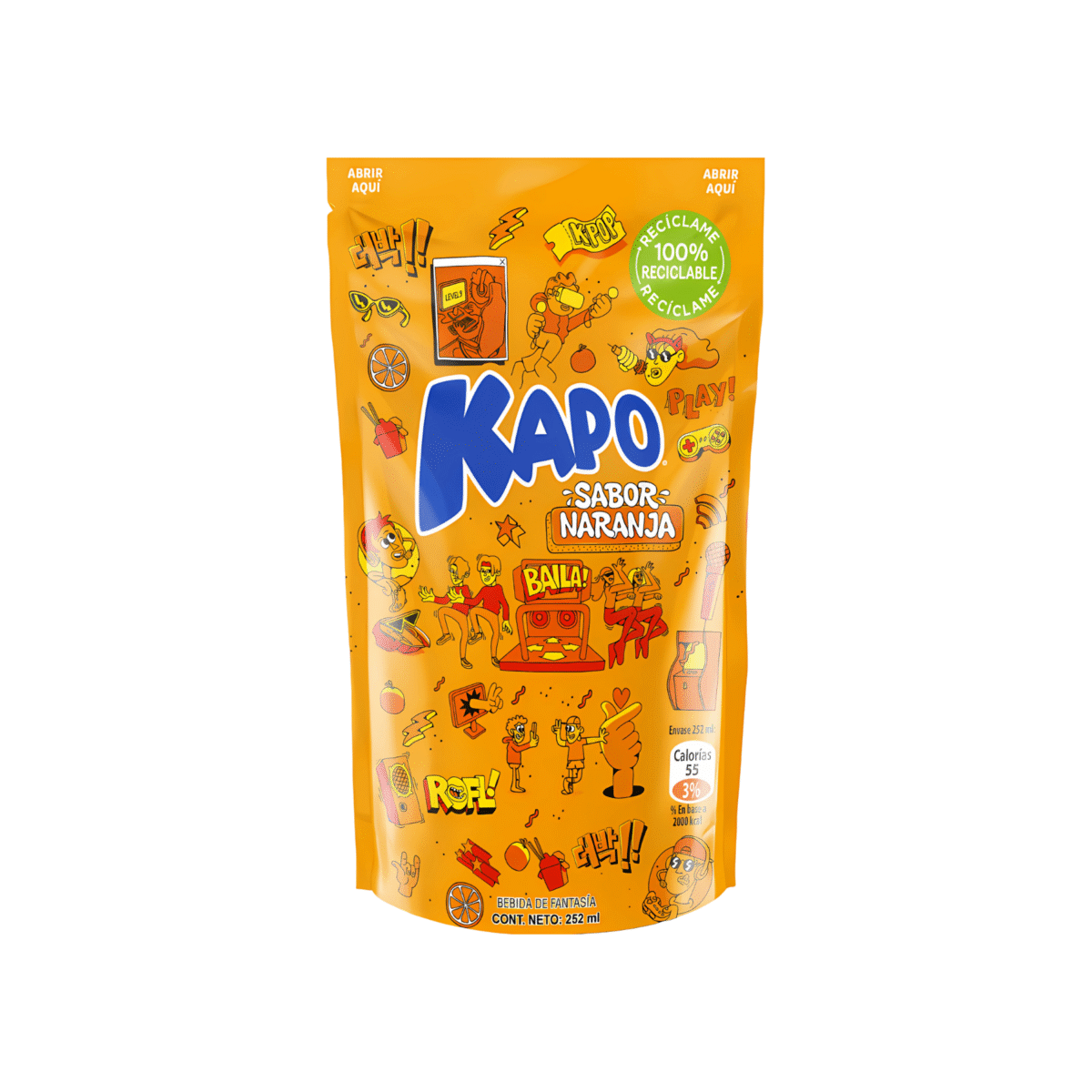 KAPO JUGO DE NARANJA 252 ML