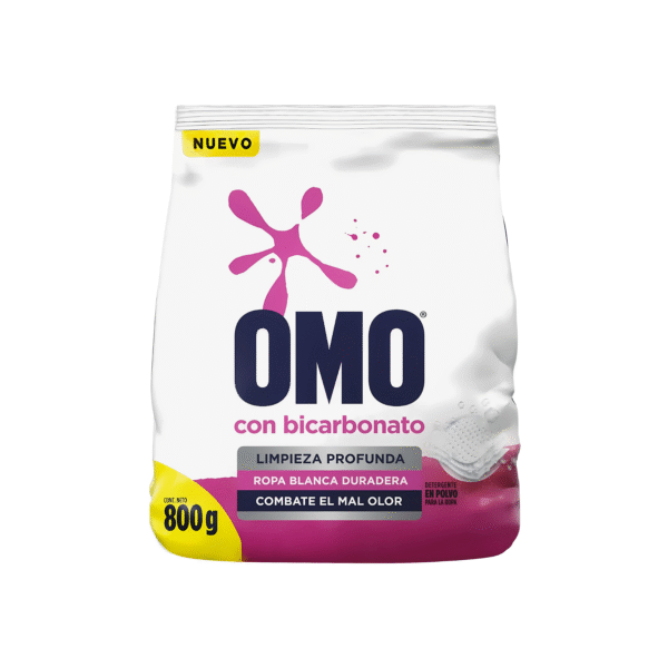 DETERGENTE EN POLVO OMO BICARBONATO 800 G