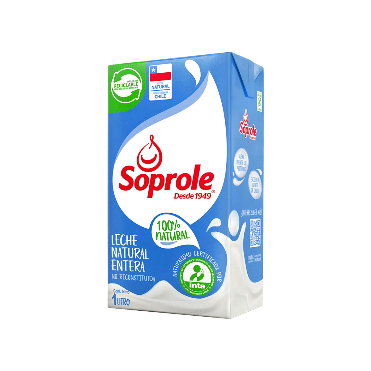 LECHE ENTERA SOPROLE 1 L