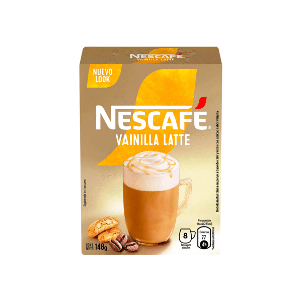 CAFÉ NESCAFÉ VAINILLA LATTE 148 G (18,5G X 8U)