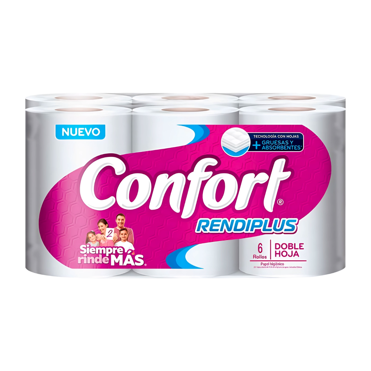PAPEL HIGIÉNICO CONFORT 6 X 20 METROS (X8 PAQUETES)