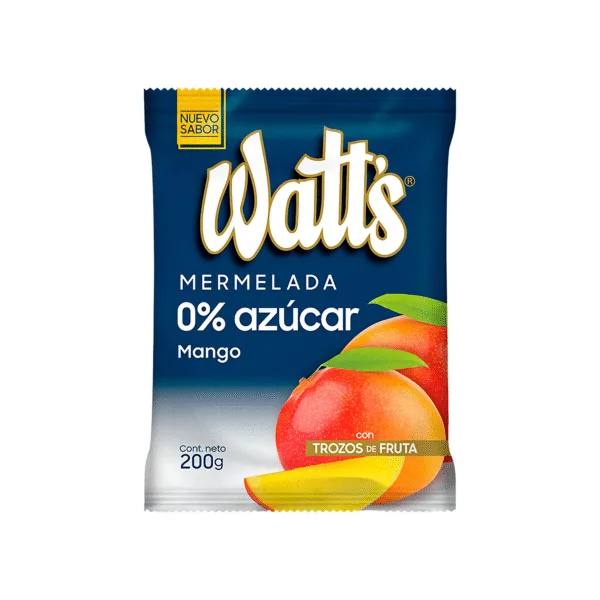 WATT'S MERMELADA 0% AZUCAR MANGO 200 G
