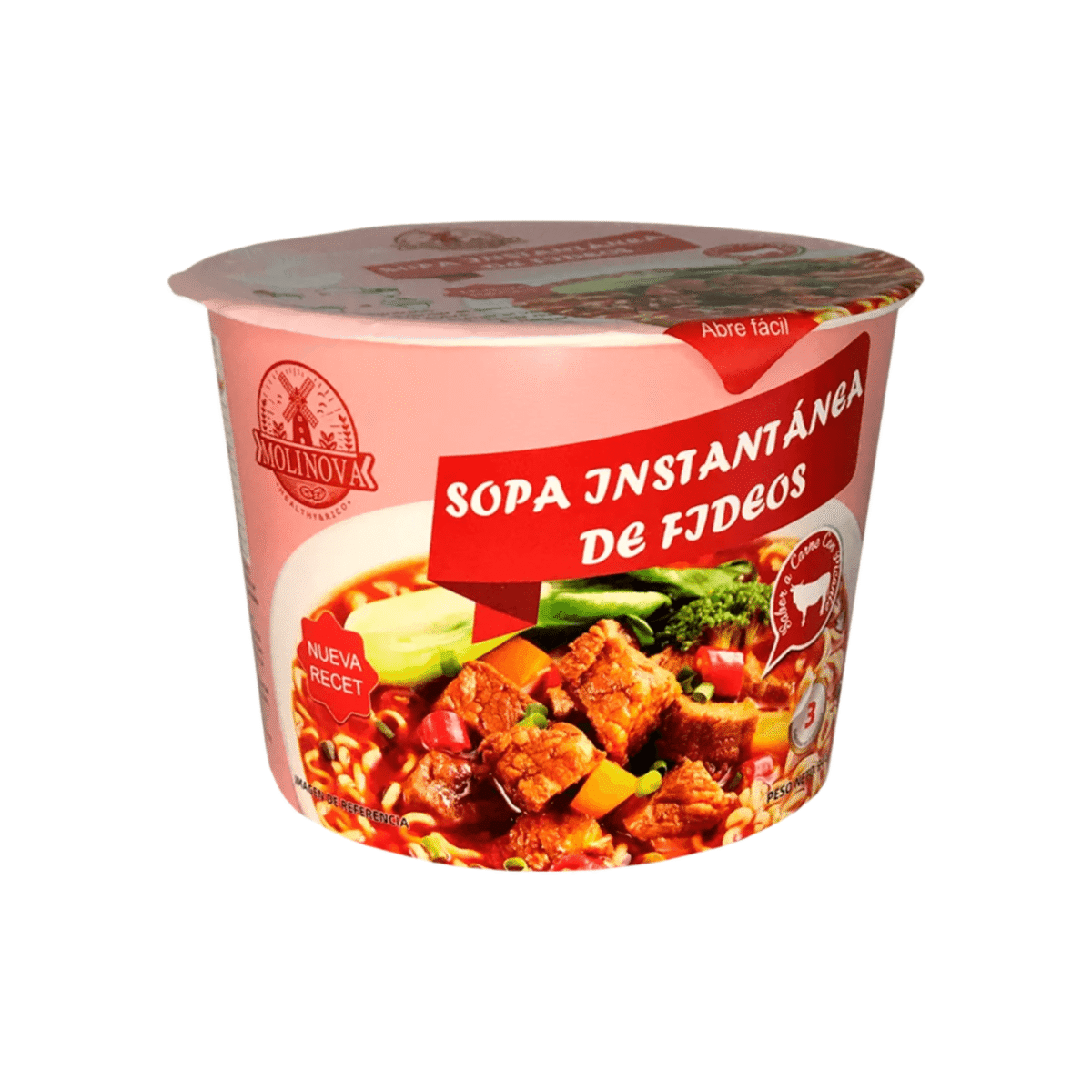 SOPA INSTANTANEA CARNE PICANTE MOLINOVA 94 G