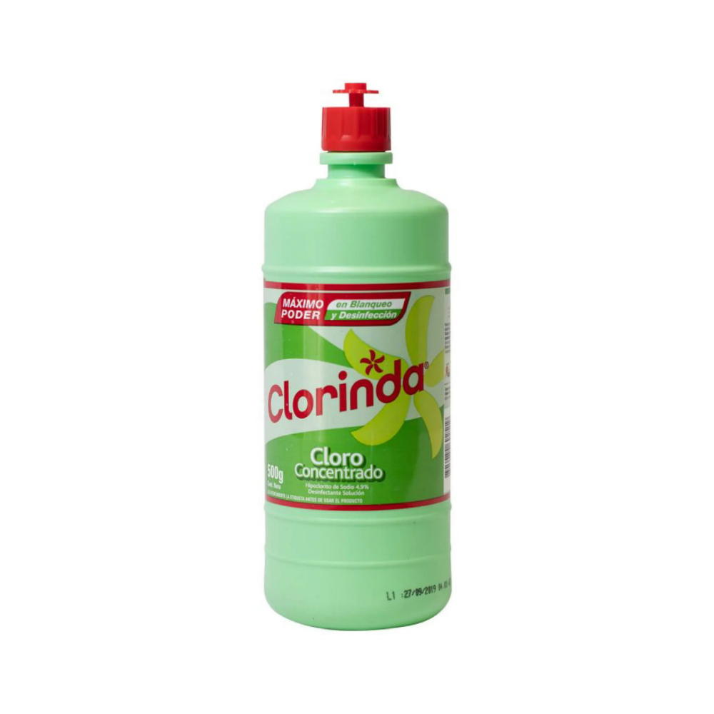 CLORO CONCENTRADO CLORINDA 500 ML
