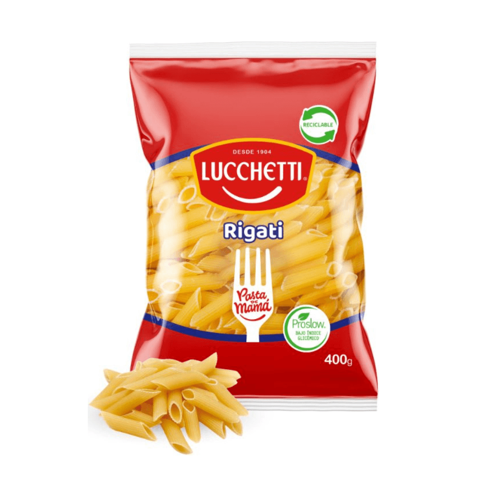 FIDEOS LUCCHETTI RIGATI 400 G Distribuidora Santiago