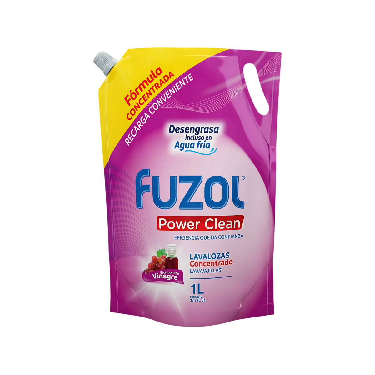 LAVALOZAS CONCENTRADO FUZOL BICARBONATO VINAGRE POWER CLEAN 1 L