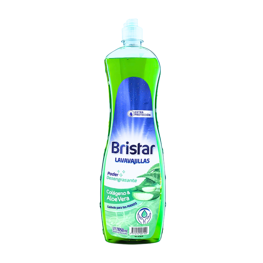 LAVAVAJILLAS BRISTAR COLÁGENO Y ALOE VERA 1050 ML