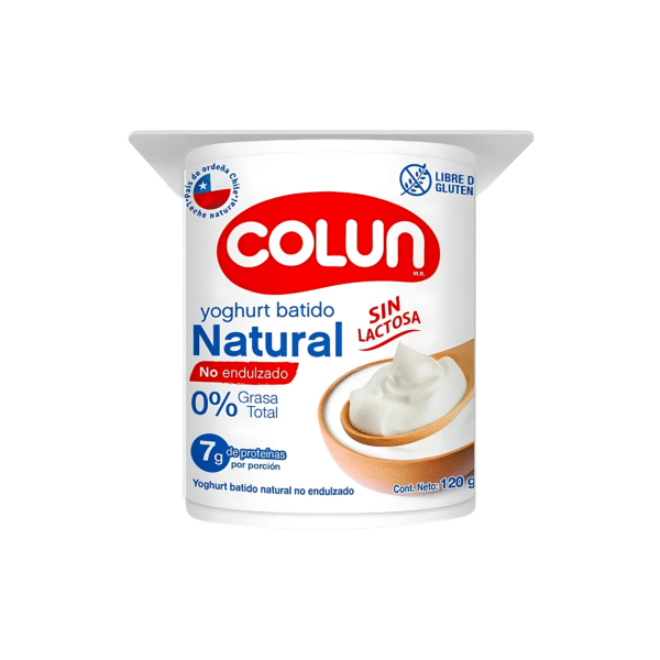 YOGHURT NATURAL SIN LACTOSA COLUN 120 G