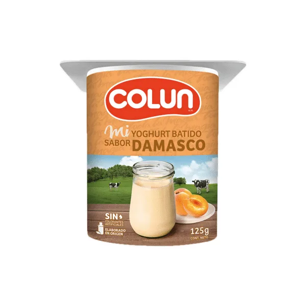 YOGHURT BATIDO DAMASCO COLUN 125 G