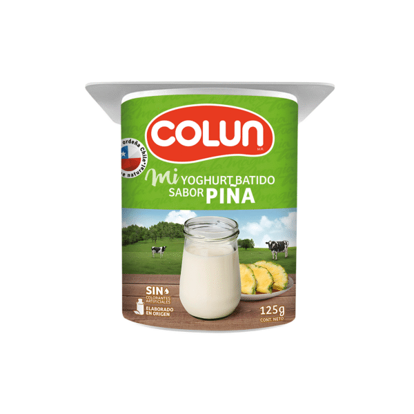 YOGHURT BATIDO PIÑA COLUN 125 G