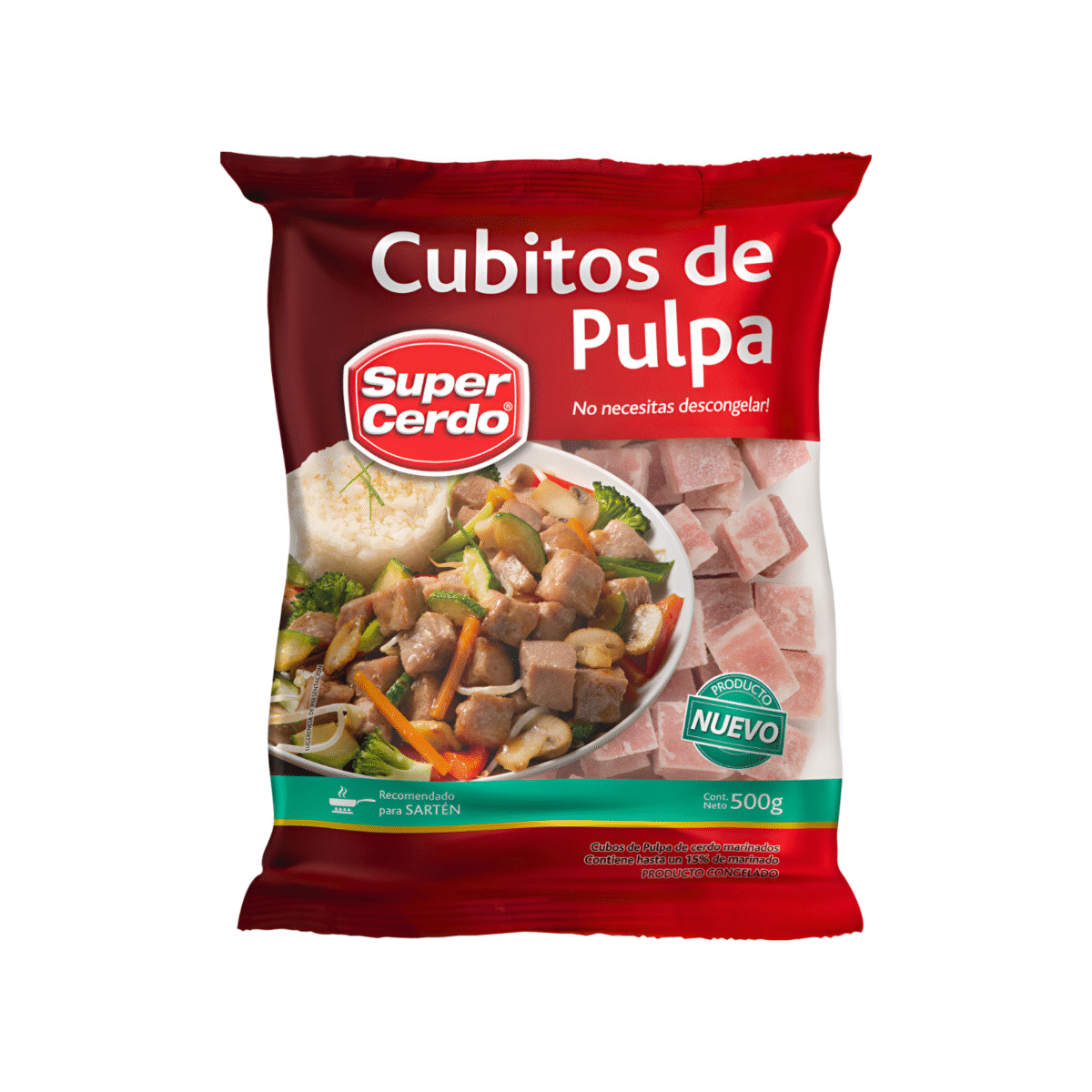 CUBITOS DE PULPA SUPER CERDO 500 G