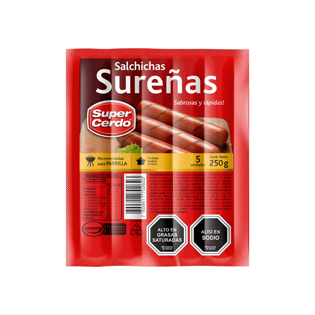 SALCHICHA SUREÑA SUPER CERDO 95 G