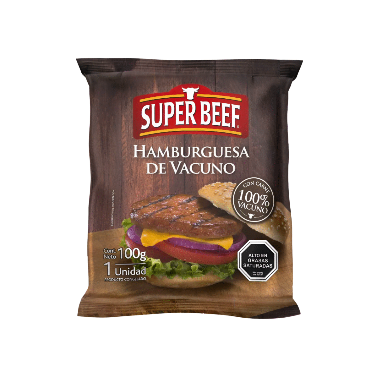 HAMBURGUESA DE VACUNO SUPER BEEF 100 G