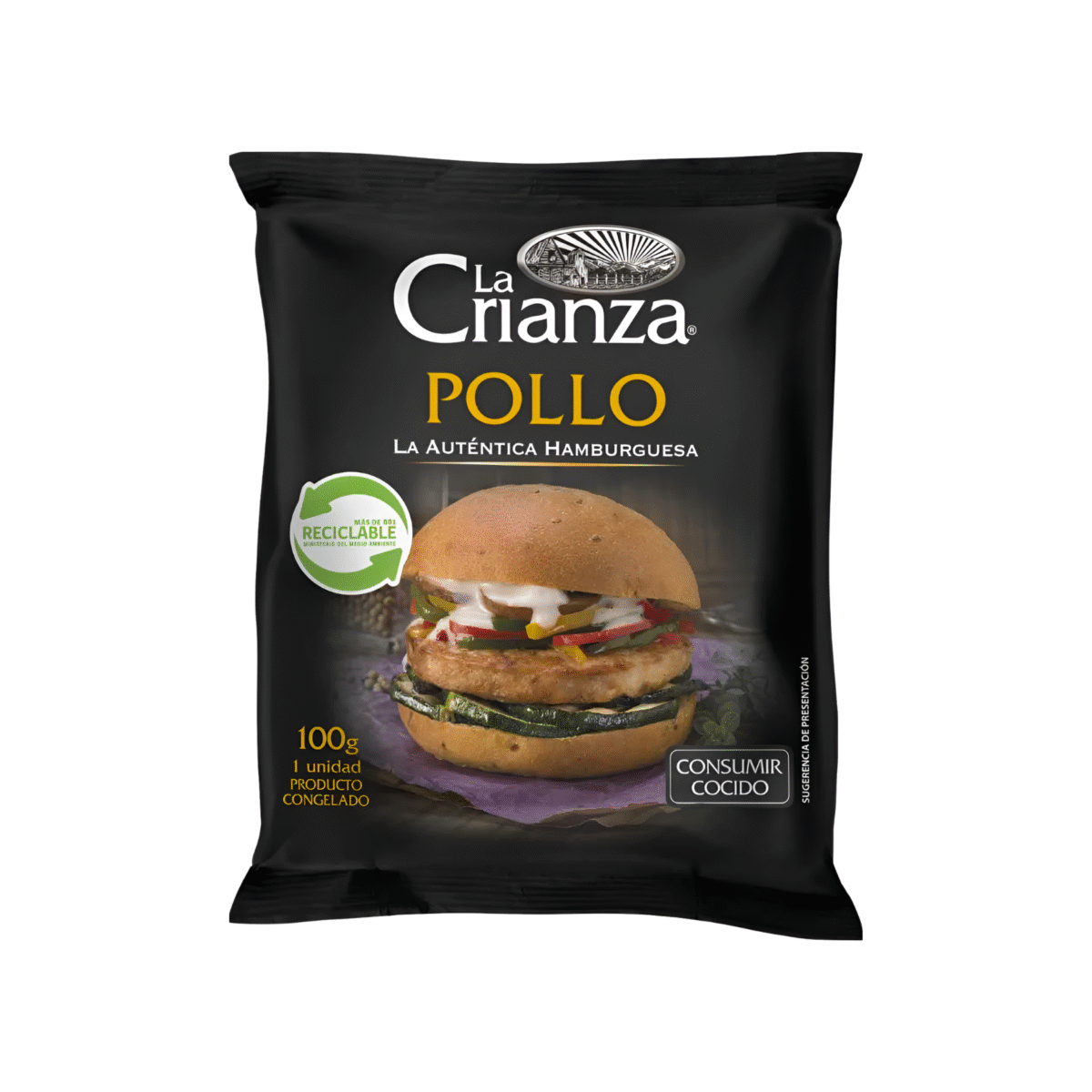 HAMBURGUESA DE POLLO LA CRIANZA 100 G