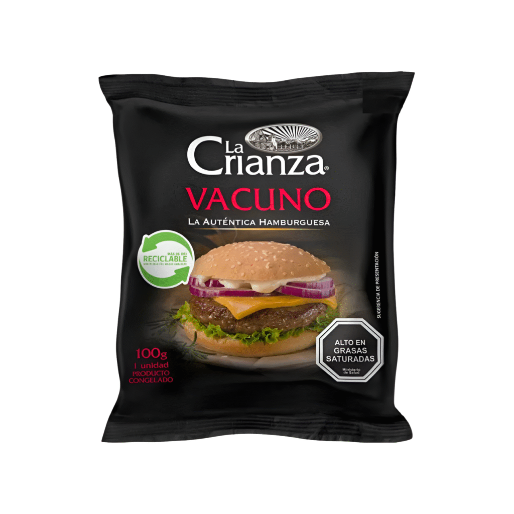 HAMBURGUESA VACUNO LA CRIANZA 100 G