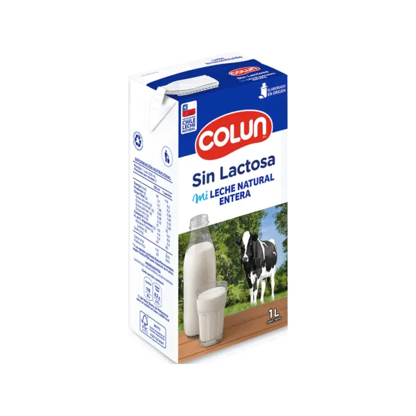 LECHE ENTERA SIN LACTOSA COLUN 1 L