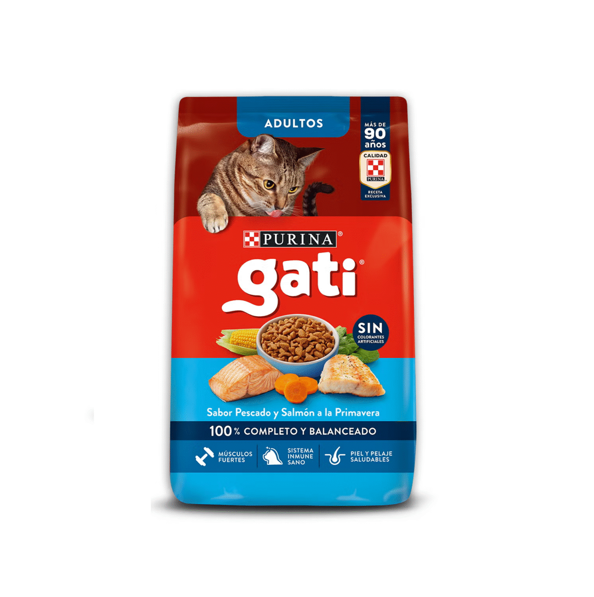 ALIMENTOS GATI SABOR PESCADO Y SALMON PRIMAVERA