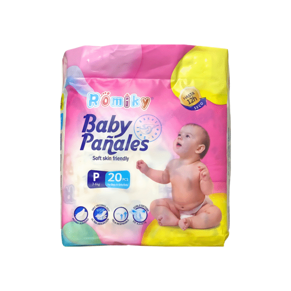 BABY PAÑALES ROMIKY TALLA P 20U