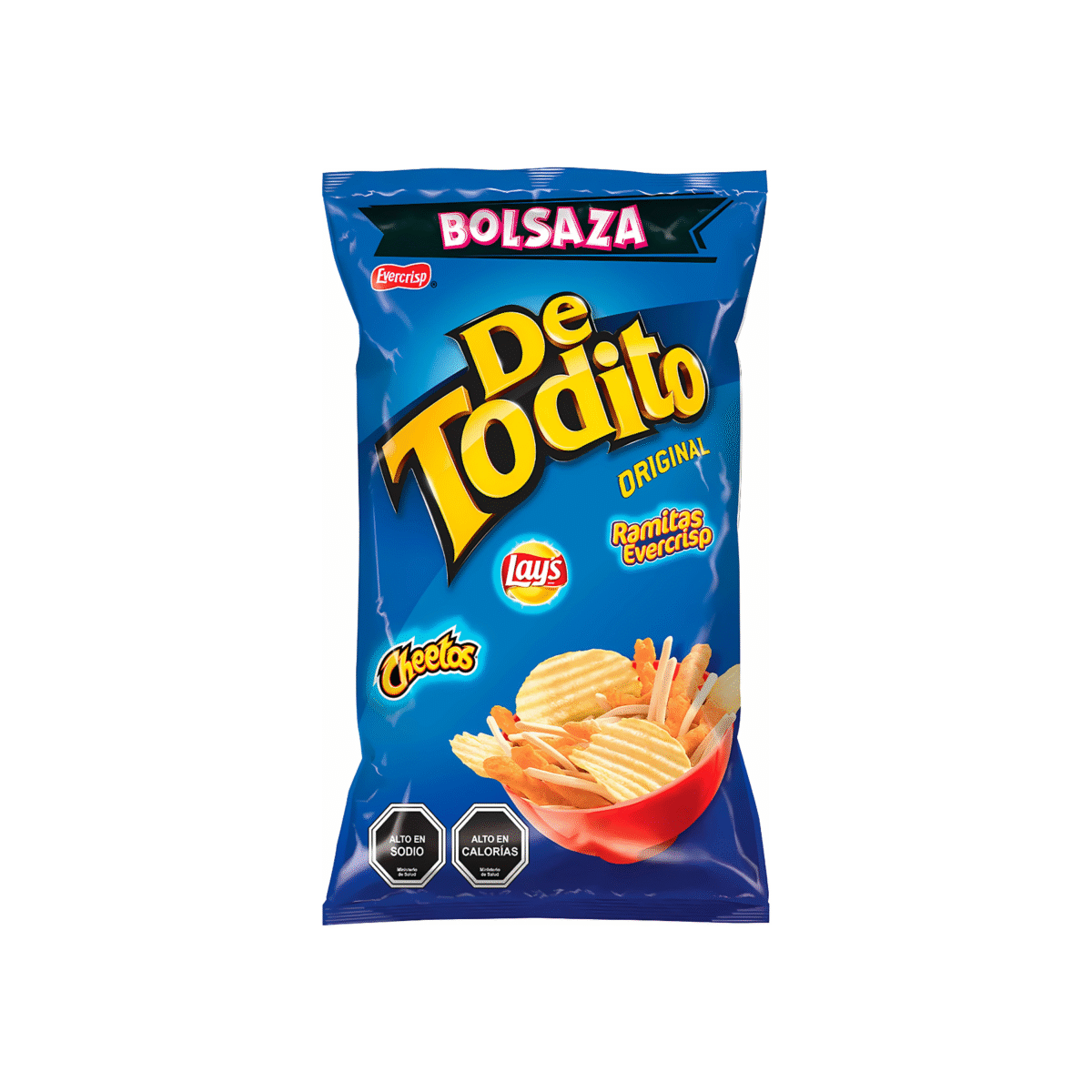 SNACK DETODITO BOLSAZA EVERCRISP 120 G