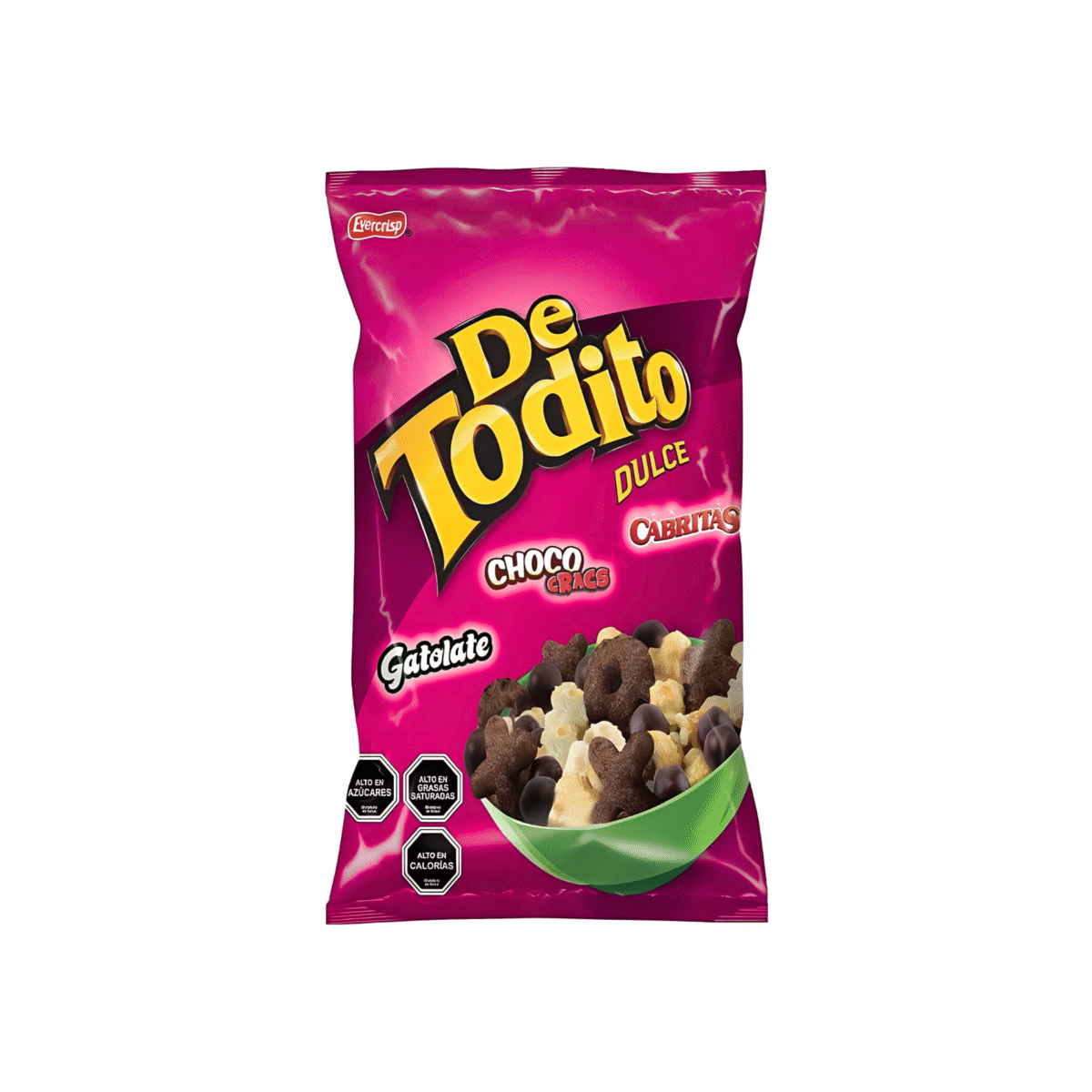 SNACK DETODITO DULCE BOLSAZA EVERCRISP 120 G