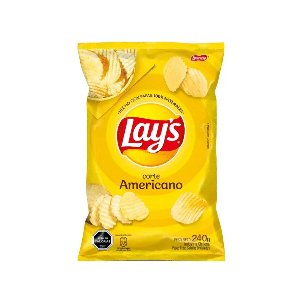 PAPAS FRITAS LAY'S CORTE AMERICANO 240 G