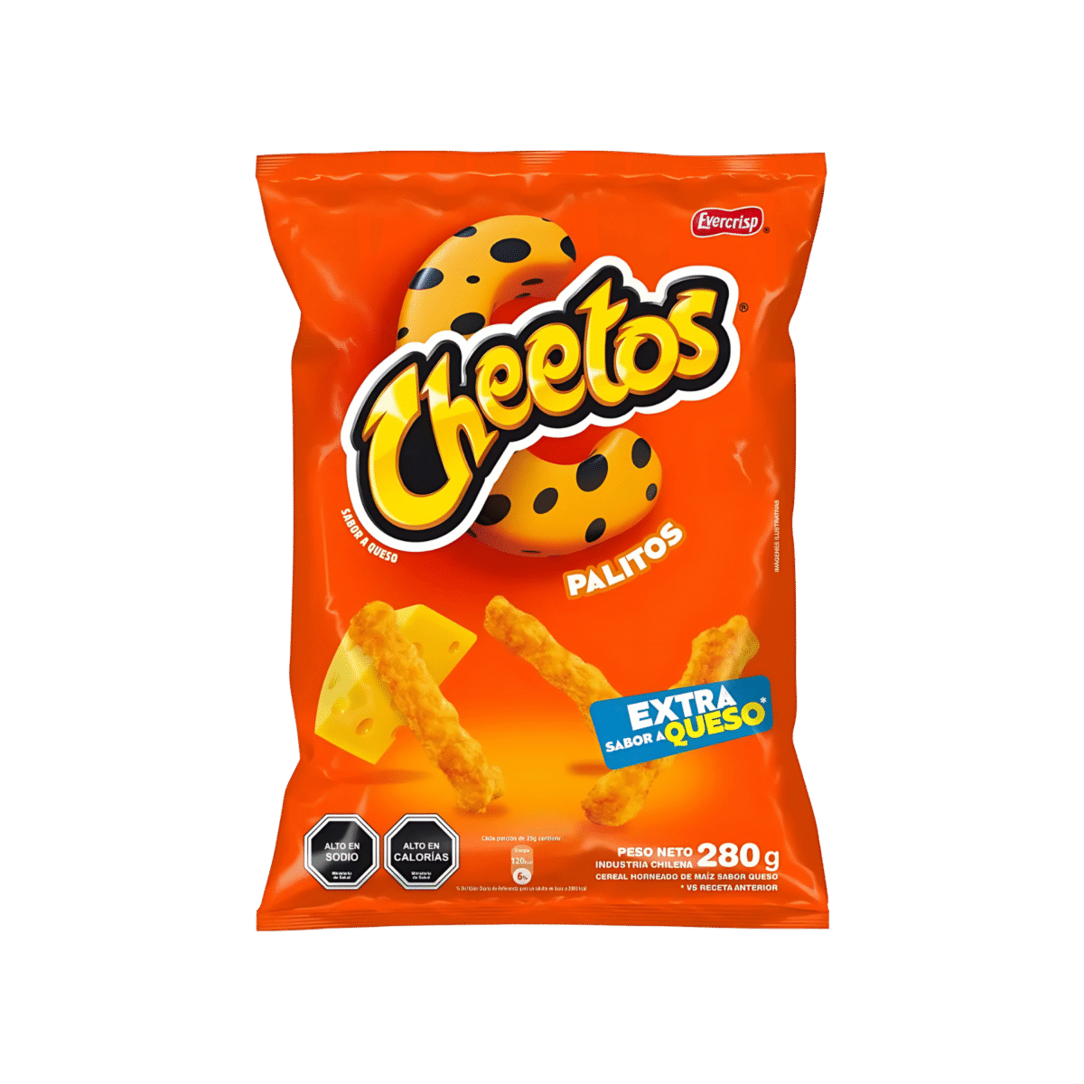 CHEETOS PALITOS EXTRA QUESO 280 G