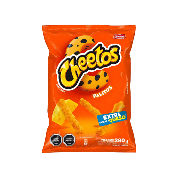 CHEETOS PALITOS EXTRA QUESO 280 G