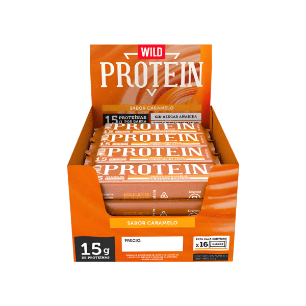 WILD PROTEIN SABOR CARAMELO 16U X 45G