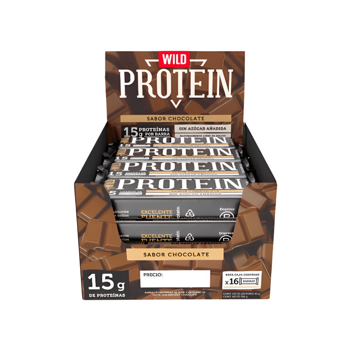 WILD PROTEIN SABOR CHOCOLATE 16U X 45G