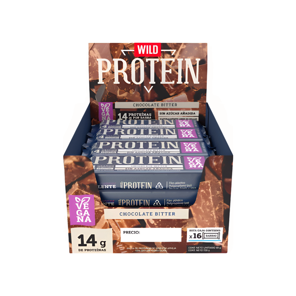 WILD PROTEIN SABOR CHOCOLATE BITTER 16U X 45G