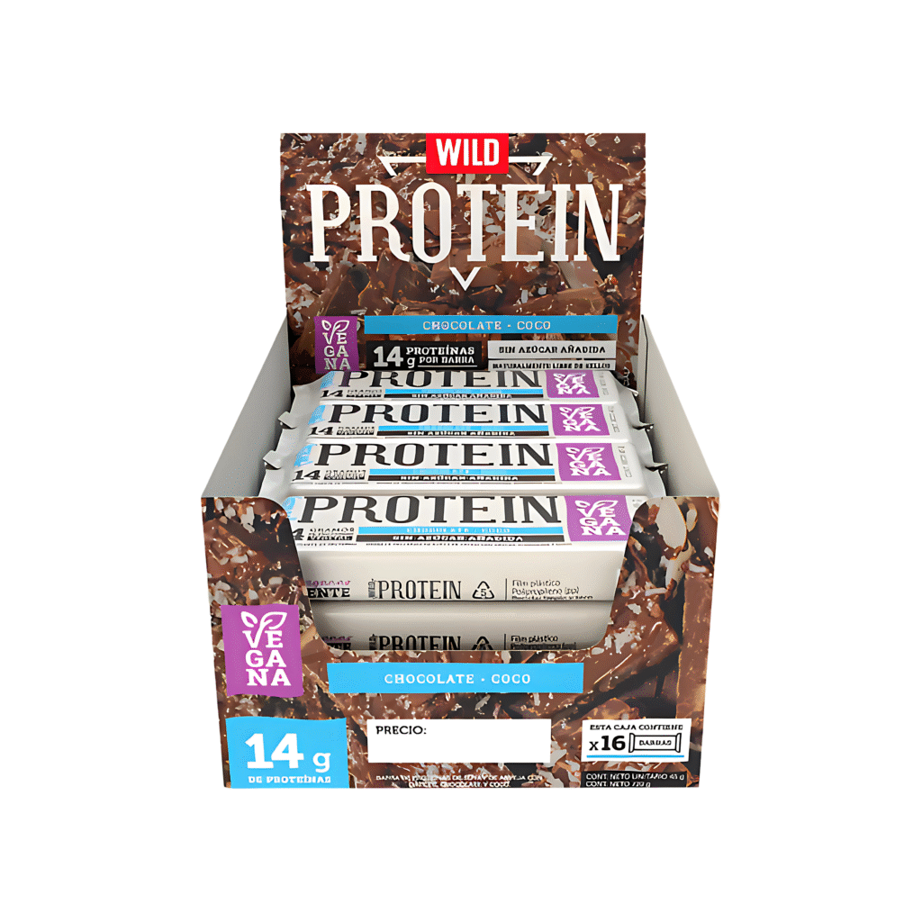 WILD PROTEIN CHOCOLATE COCO 16U X 45G
